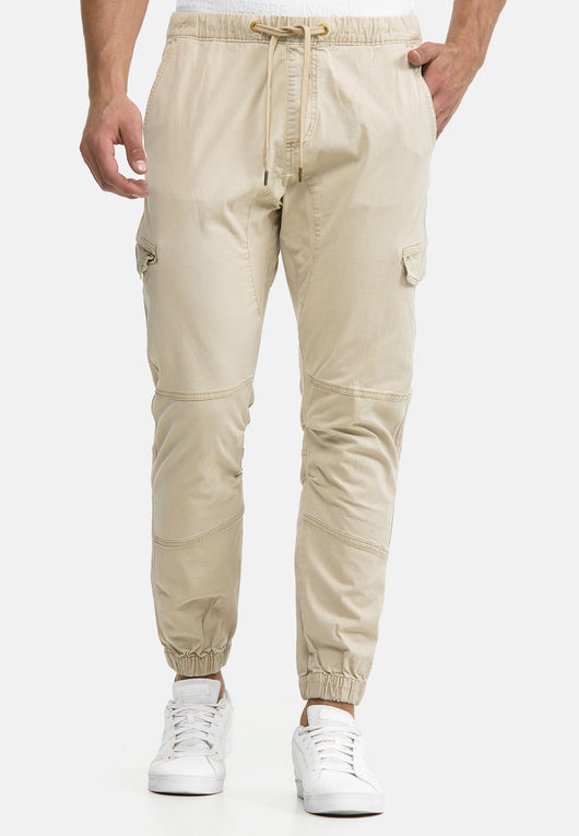 Indicode Men's Levy Cotton 6 Pocket Cargo Trousers
