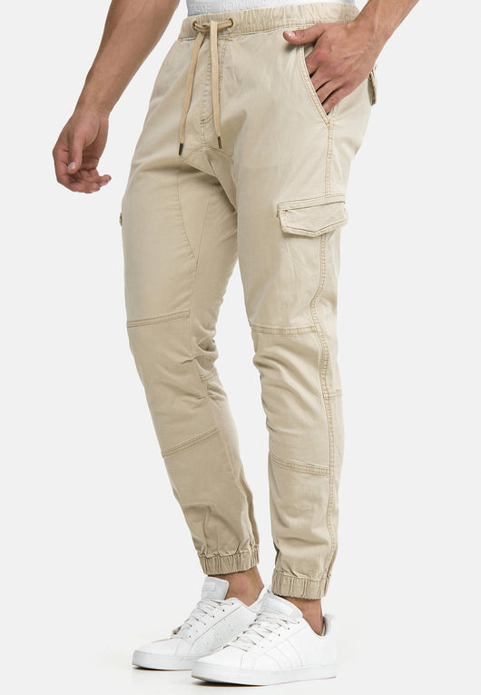 Indicode Men's Levy Cotton 6 Pocket Cargo Trousers