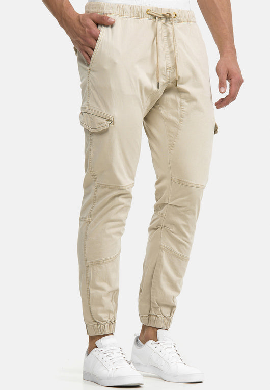 Indicode Men's Levy Cotton 6 Pocket Cargo Trousers