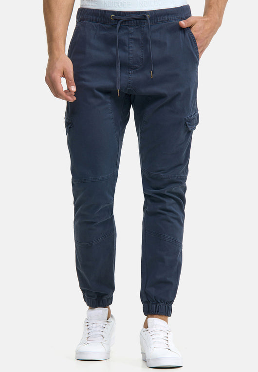 Indicode Men's Levy Cotton 6 Pocket Cargo Trousers