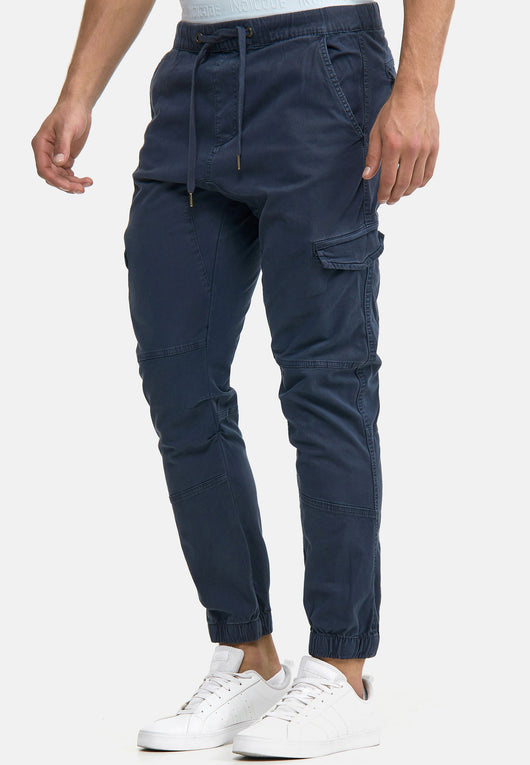 Indicode Men's Levy Cotton 6 Pocket Cargo Trousers