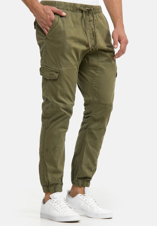 Indicode Men's Levy Cotton 6 Pocket Cargo Trousers