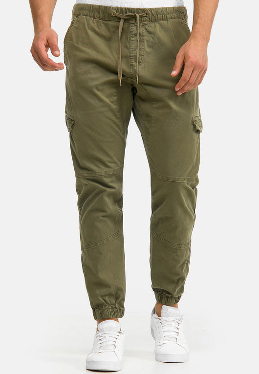 Indicode Men's Levy Cotton 6 Pocket Cargo Trousers
