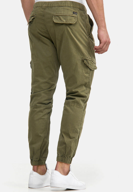 Indicode Men's Levy Cotton 6 Pocket Cargo Trousers