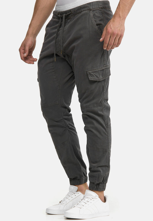 Indicode Men's Levy Cotton 6 Pocket Cargo Trousers