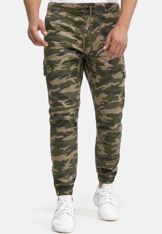 Indicode Men's Levy Cotton 6 Pocket Cargo Trousers