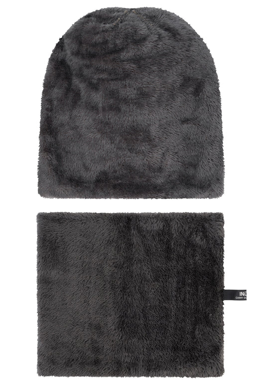 Indicode Men's Siracusa Winter Set Hat & Scarf with Fleece Lining (Teddyfleece)
