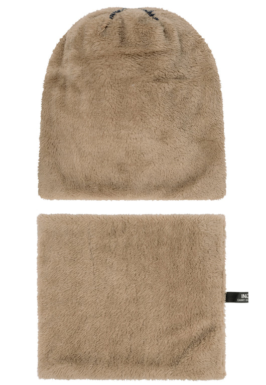 Indicode Men's Siracusa Winter Set Hat & Scarf with Fleece Lining (Teddyfleece)