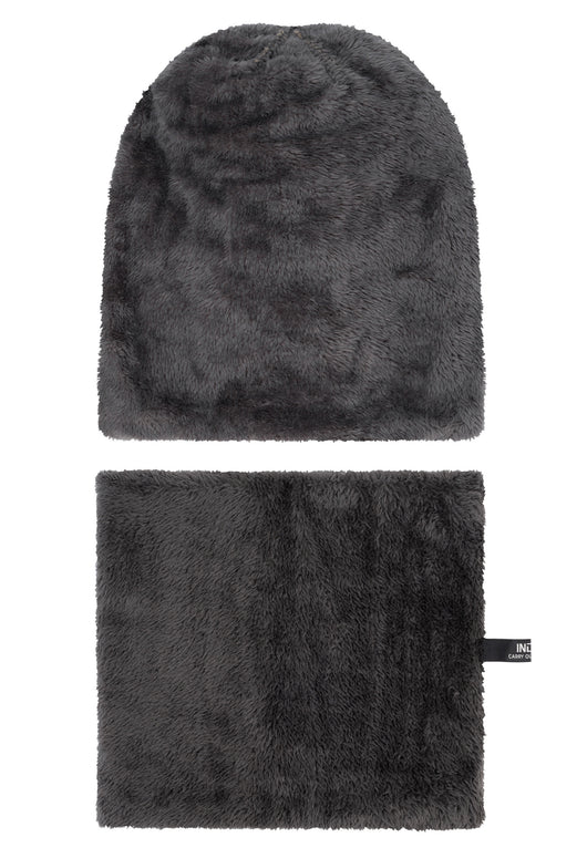 Indicode Men's Siracusa Winter Set Hat & Scarf with Fleece Lining (Teddyfleece)