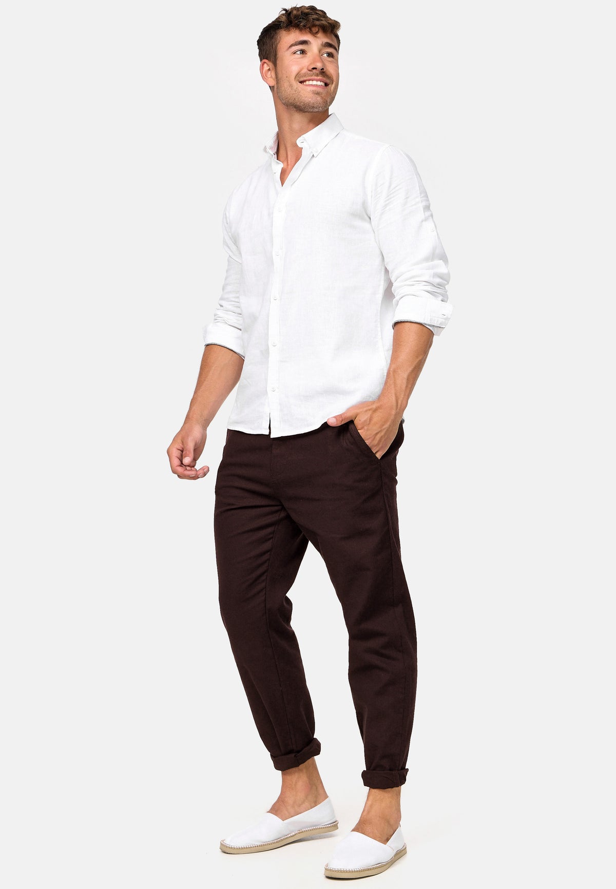 Pantalon en lin Veneto