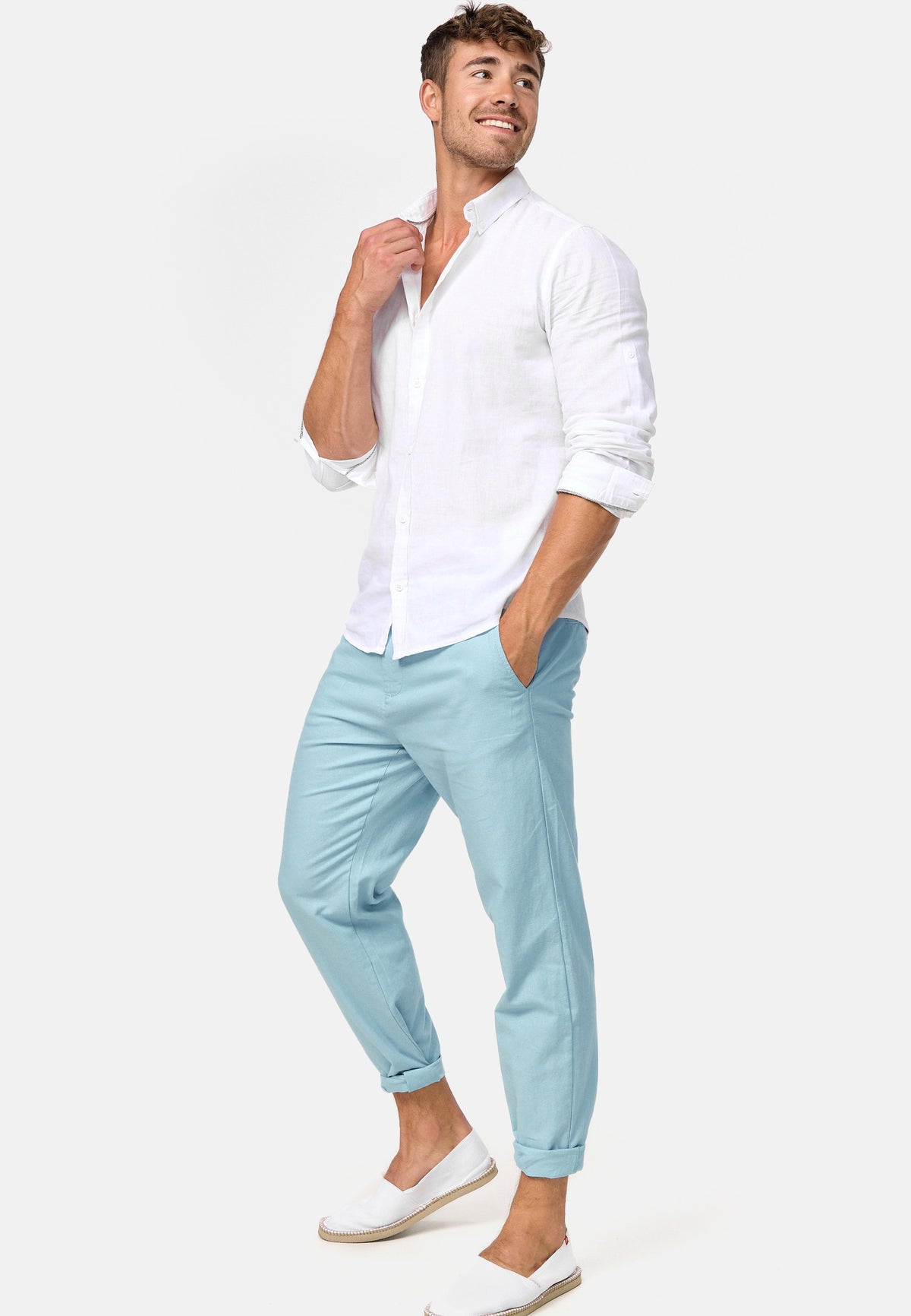 Pantalon en lin Veneto