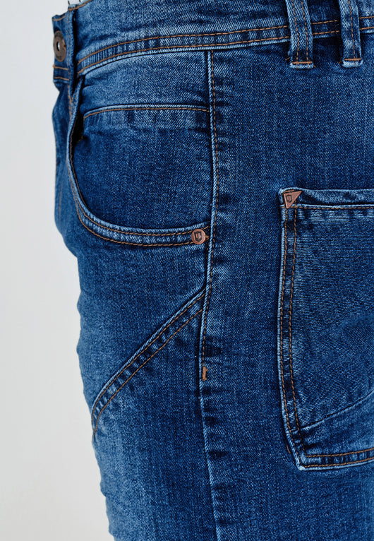 Indicode Men's Leon Shorts with 5 pockets made of 98% cotton