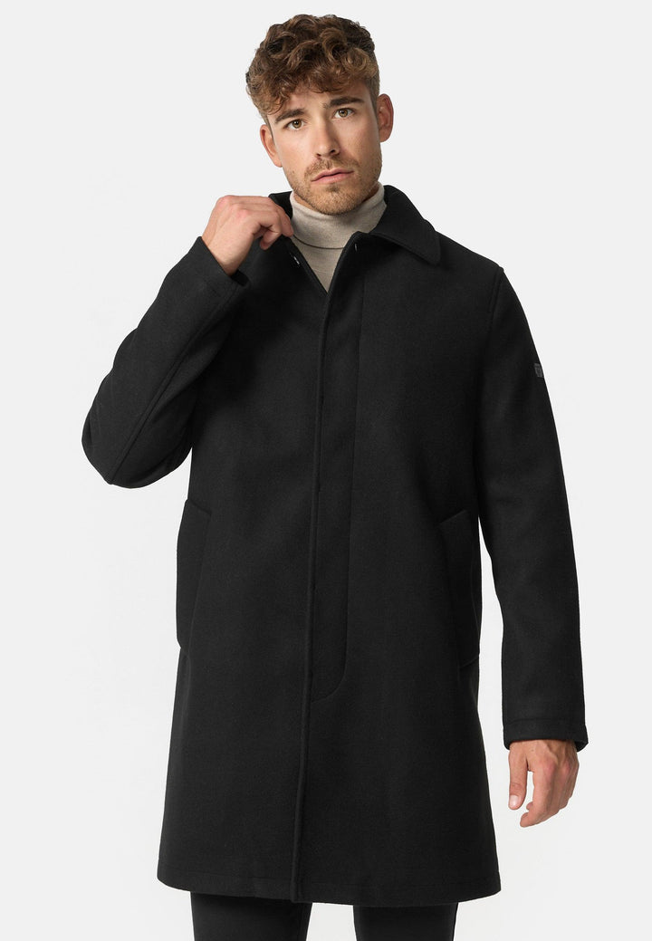 Indicode Herren INGrandrim Mantel mit Umschlagkragen - INDICODE