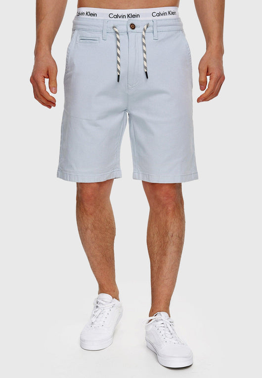 Indicode Men's Stephenson chino shorts with 5 pockets made of 98% cotton