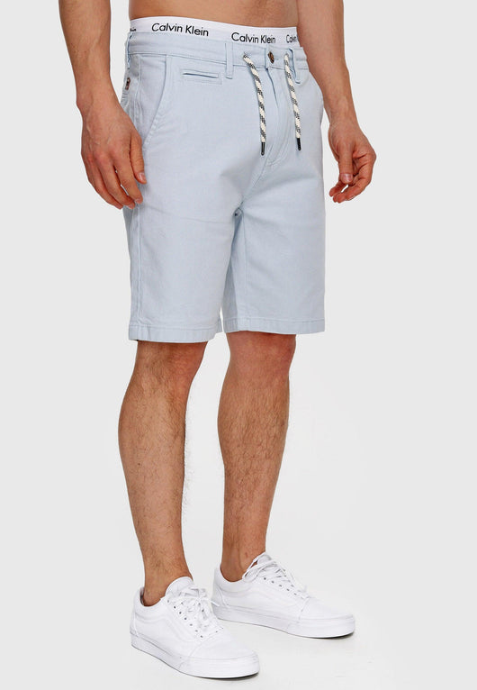 Indicode Men's Stephenson chino shorts with 5 pockets made of 98% cotton