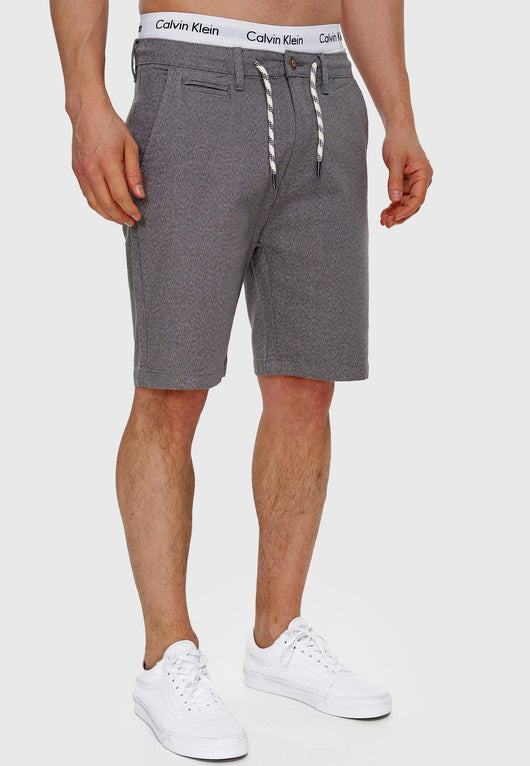 Indicode Men's Stephenson chino shorts with 5 pockets made of 98% cotton