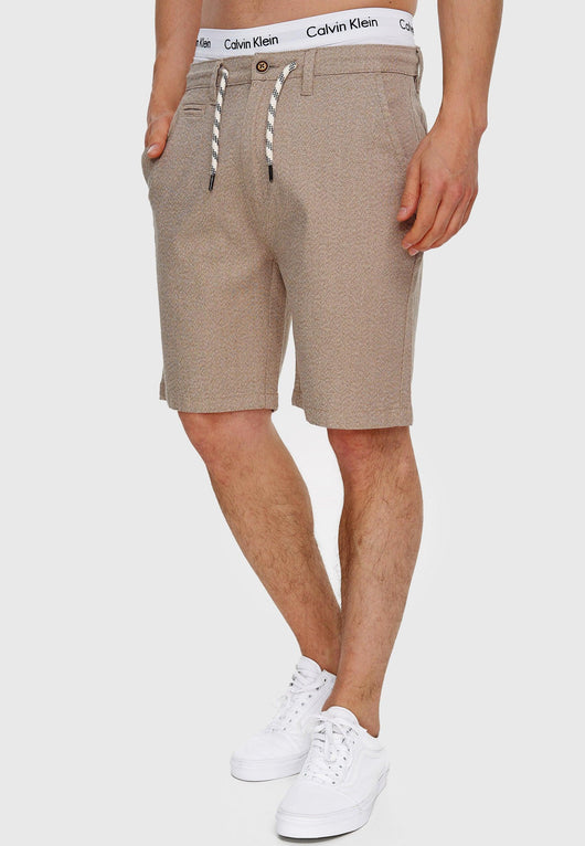 Indicode Men's Stephenson chino shorts with 5 pockets made of 98% cotton