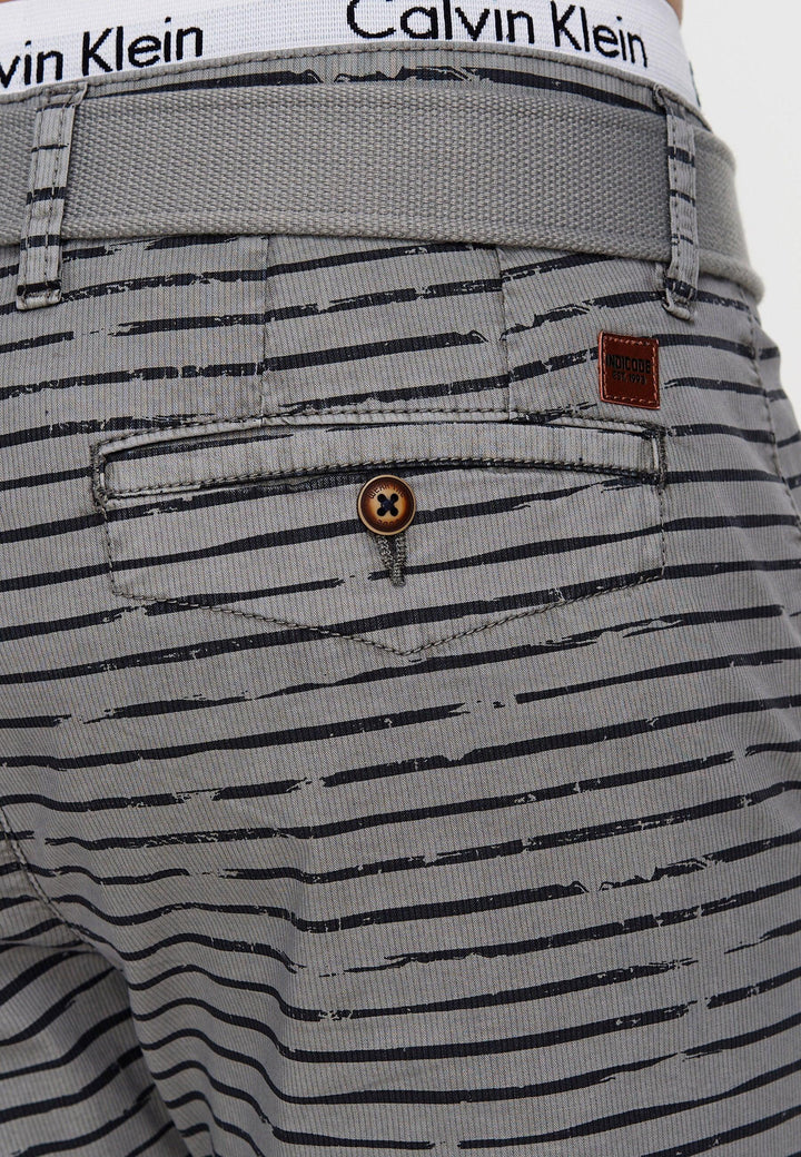 Indicode Herren Arroyo Shorts mit Gürtel aus 98% Baumwolle - INDICODE