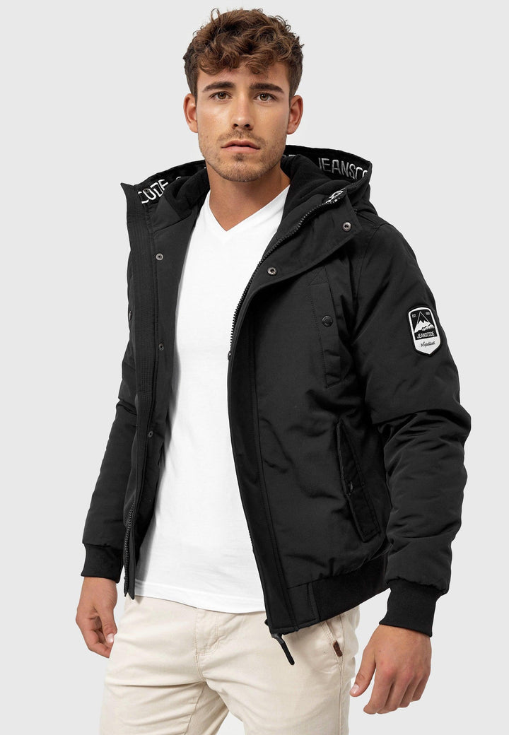 Indicode Herren Albany Jacke mit Kapuze (Polar-Fleece-Futter) & Reißverschluss - INDICODE