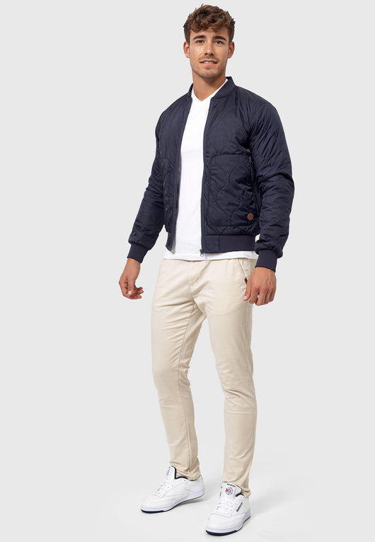 Indicode Men's Hickman Jacket with a stand-up collar and zip closure