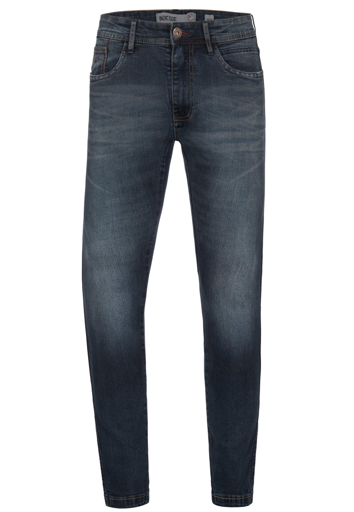 Indicode Herren Jake Super Stretch Jeanshose aus 90% Baumwolle mit 5 Taschen - INDICODE