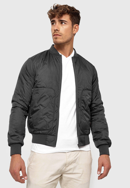 Indicode Men's Hickman Jacket with a stand-up collar and zip closure