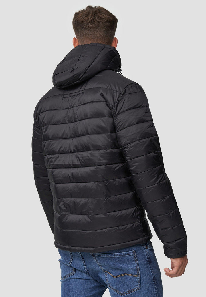 Indicode Herren Hampshire Steppjacke in Daunenjacken-Optik mit abnehmbarer Kapuze - INDICODE