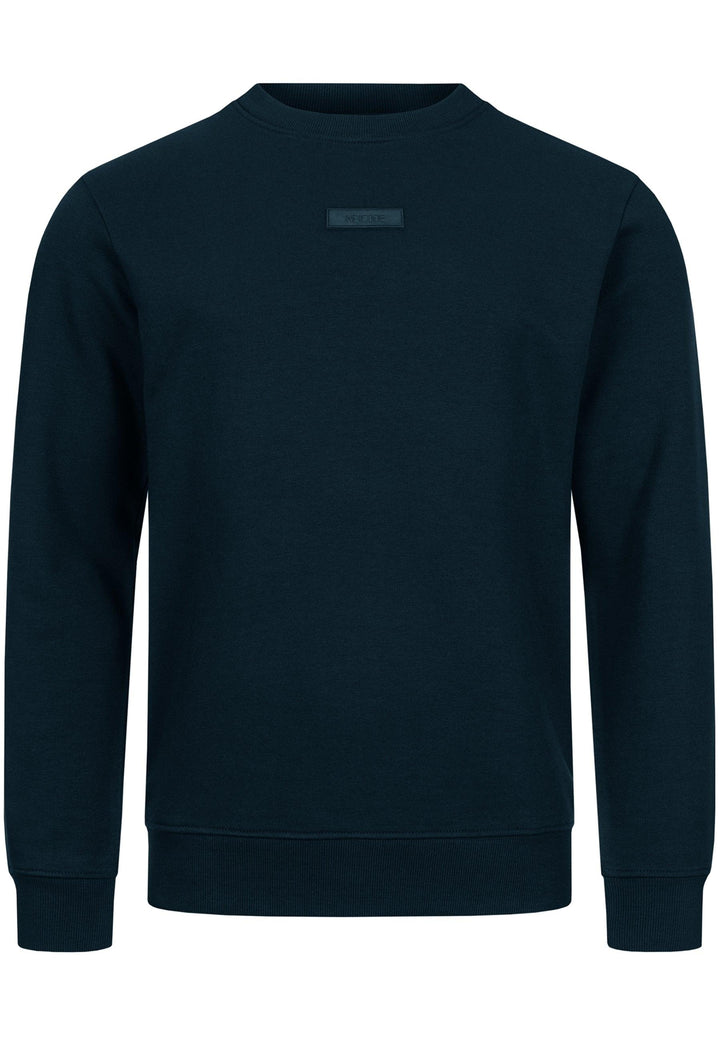 Indicode Herren Baxter Sweatshirt mit Ripp-Bündchen aus Baumwoll-Mix - INDICODE