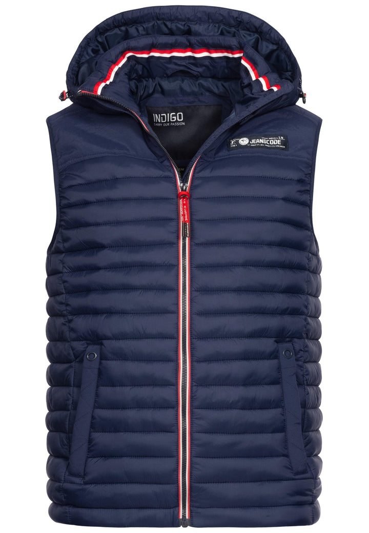 Indicode Herren Leach Steppweste mit Kapuze - INDICODE
