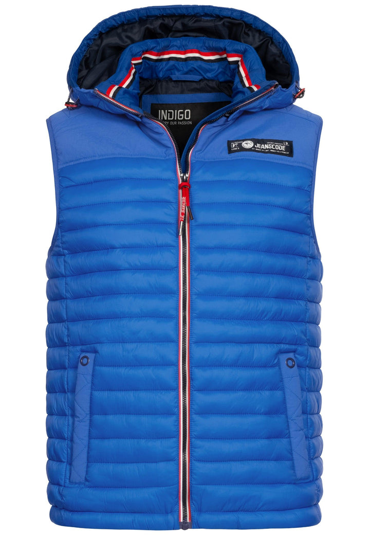 Indicode Herren Leach Steppweste mit Kapuze - INDICODE