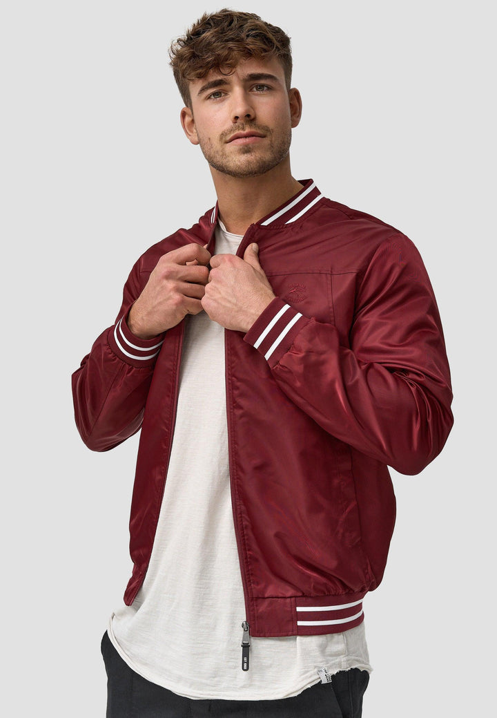 Indicode Herren Manos Jacke mit Stehkragen & Reißverschluss - INDICODE