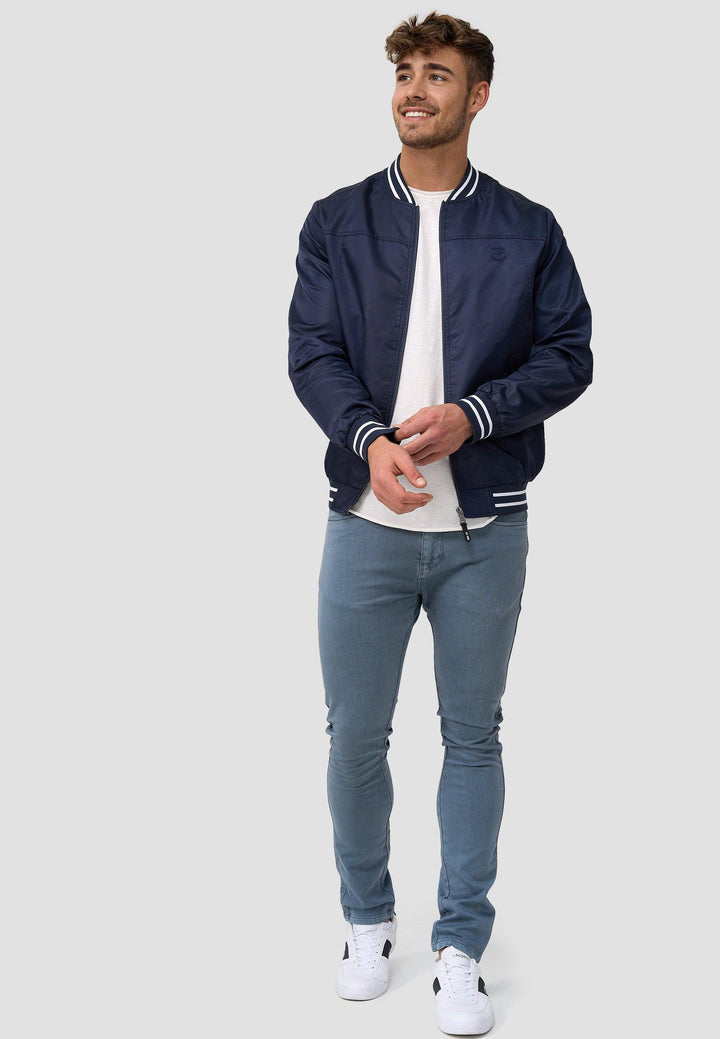 Indicode Herren Manos Jacke mit Stehkragen & Reißverschluss - INDICODE