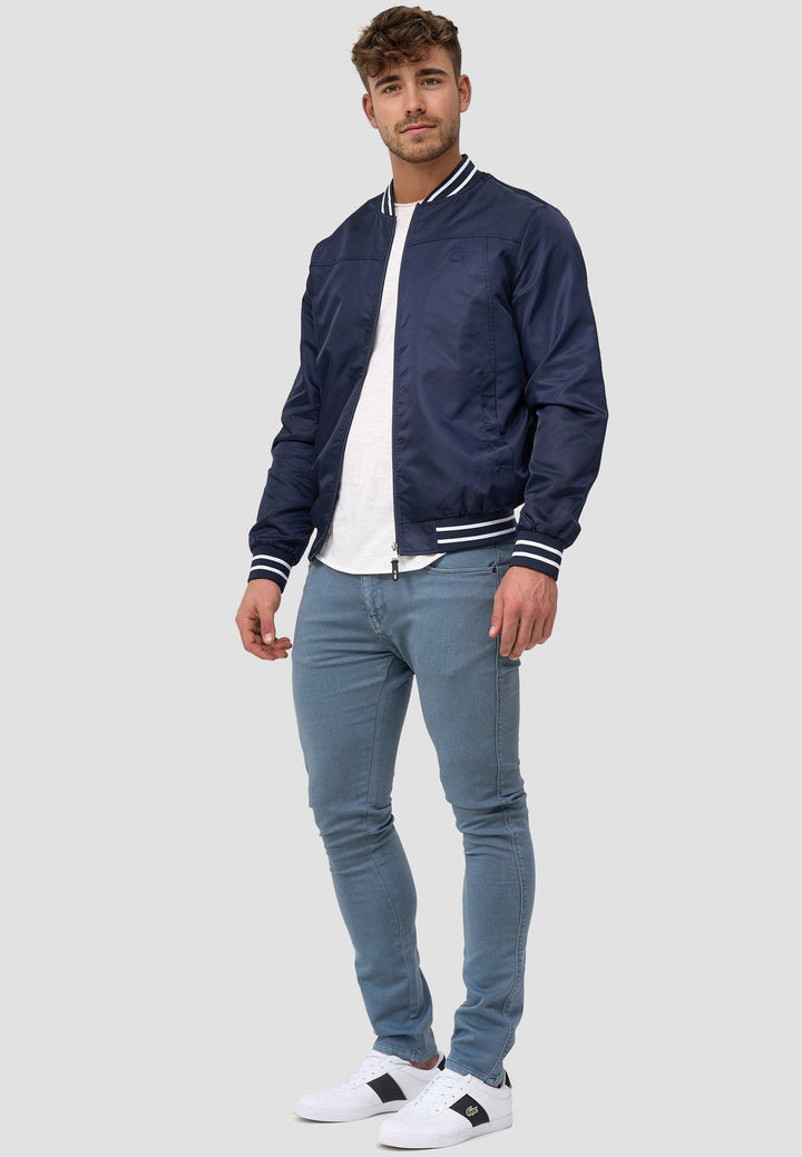 Indicode Herren Manos Jacke mit Stehkragen & Reißverschluss - INDICODE