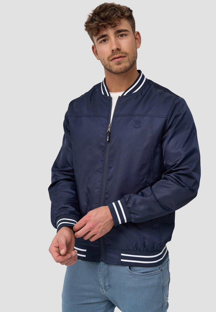 Indicode Herren Manos Jacke mit Stehkragen & Reißverschluss - INDICODE