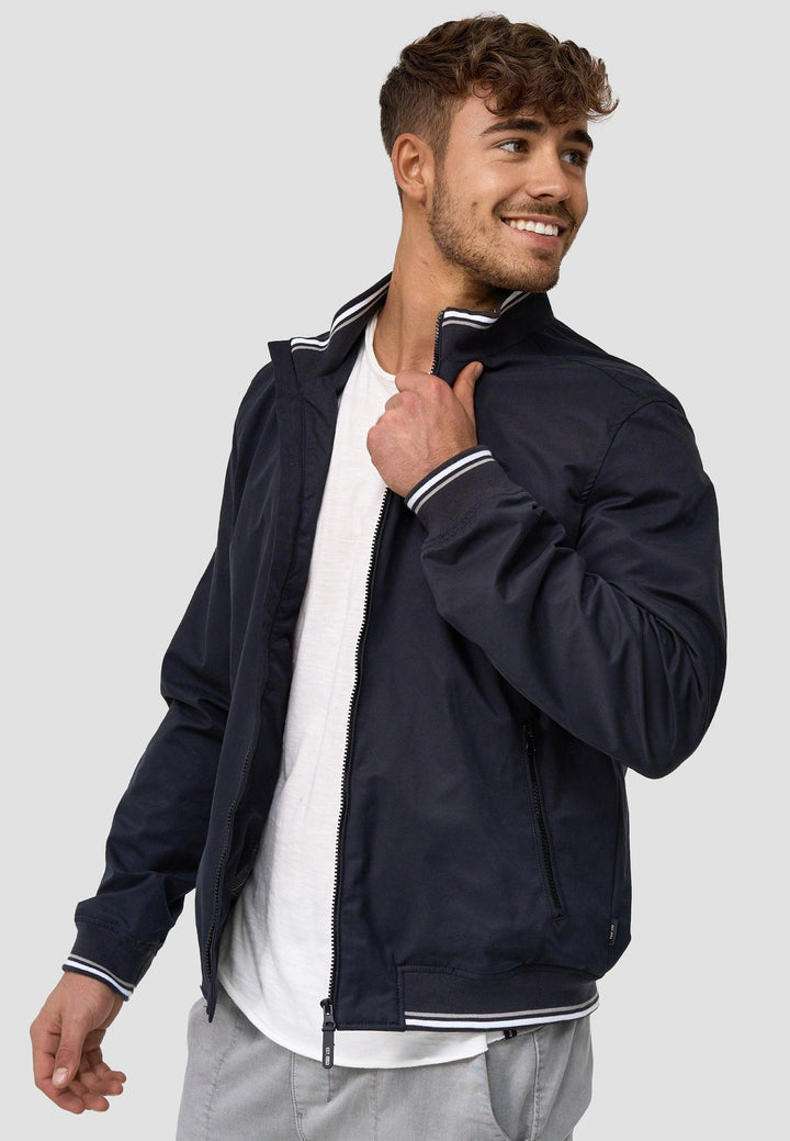 Indicode Herren Edi Jacke mit Stehkragen & Reißverschluss - INDICODE