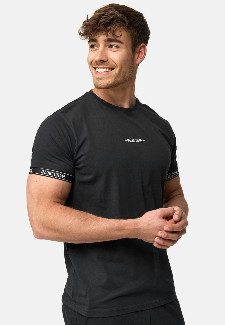 Indicode Herren Lutzy T-Shirt mit Rundhals-Ausschnitt aus 95% Baumwolle - INDICODE