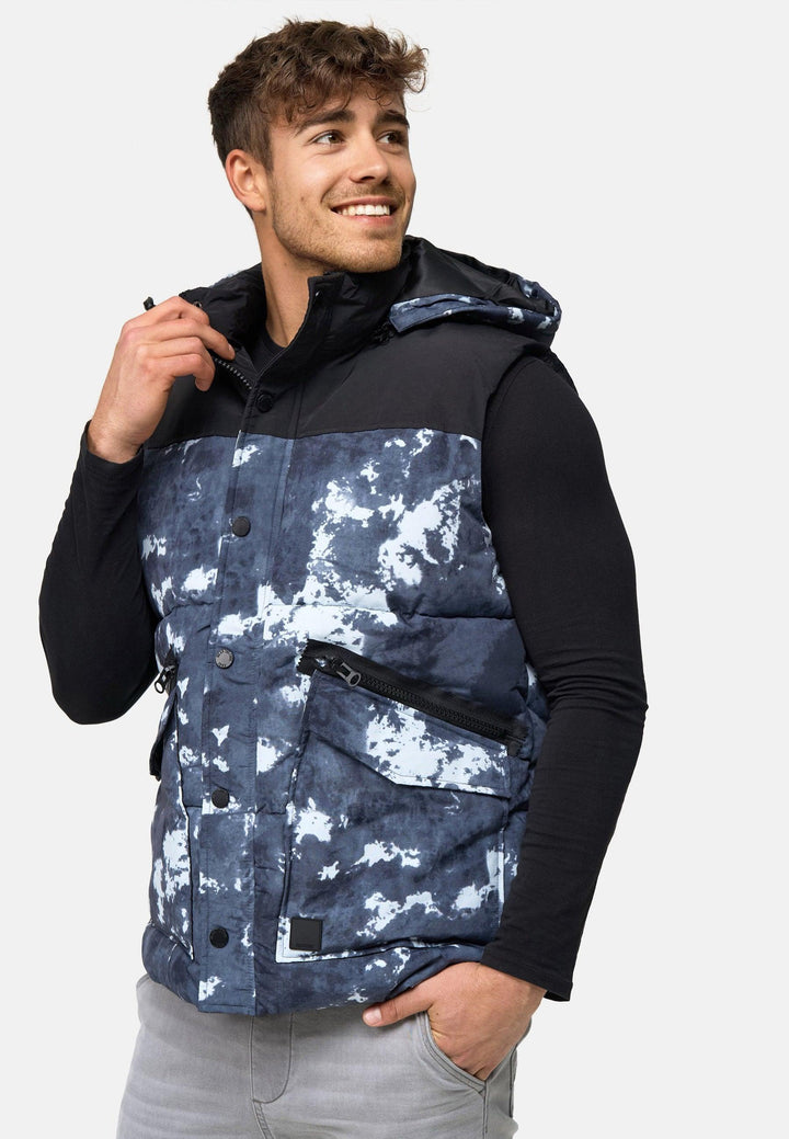 Indicode Herren Simmons Winterweste mit Kapuze - INDICODE