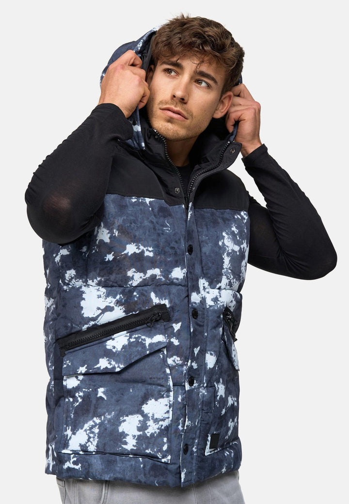 Indicode Herren Simmons Winterweste mit Kapuze - INDICODE
