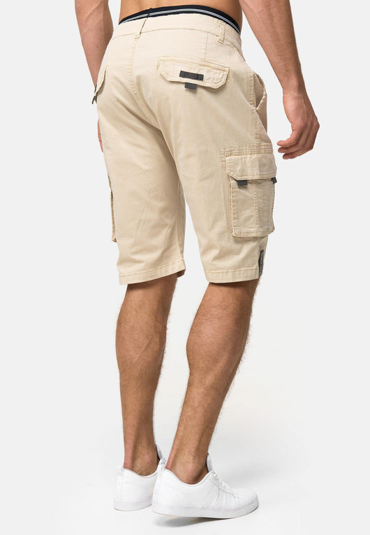 Indicode Herren Coeur Cargo Shorts mit 6 Taschen aus 98% Baumwolle