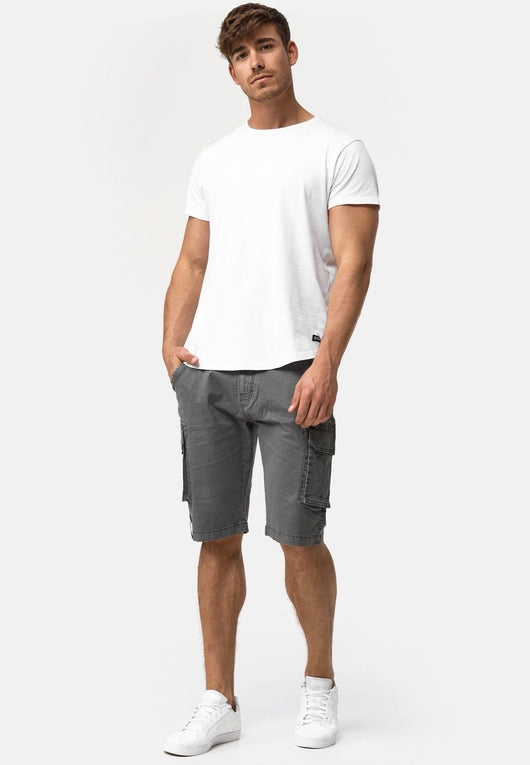 Indicode Herren Coeur Cargo Shorts mit 6 Taschen aus 98% Baumwolle