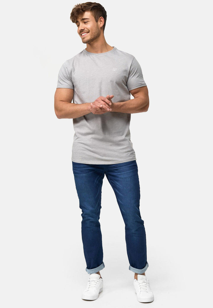 Indicode Herren Kloge T-Shirt mit Rundhals-Ausschnitt aus 100% Baumwolle - INDICODE
