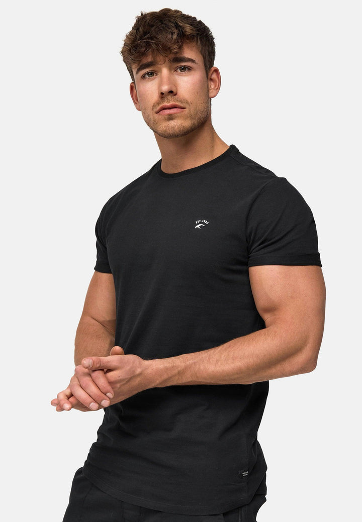 Indicode Herren Kloge T-Shirt mit Rundhals-Ausschnitt aus 100% Baumwolle - INDICODE
