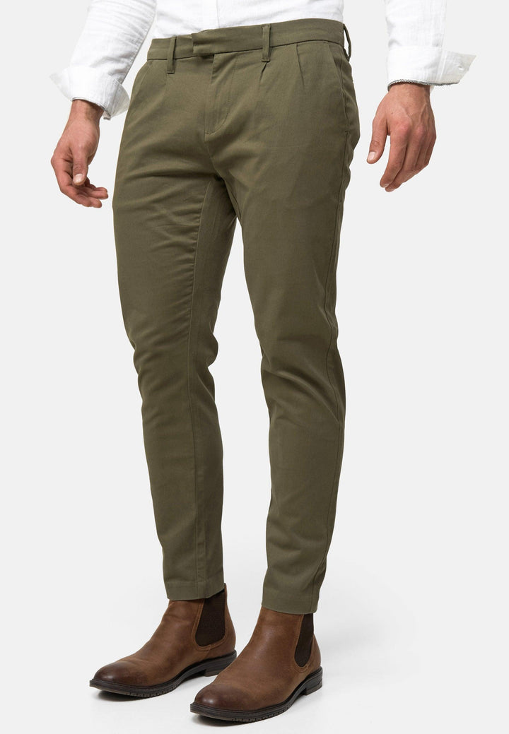 Indicode Herren Ignazo Stretch Chinohose mit 4 Taschen aus Baumwolle - INDICODE