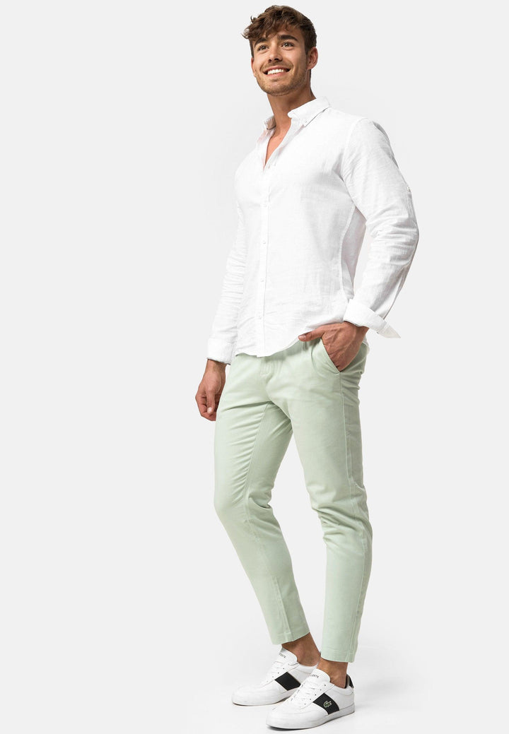 Indicode Herren Ignazo Stretch Chinohose mit 4 Taschen aus Baumwolle - INDICODE