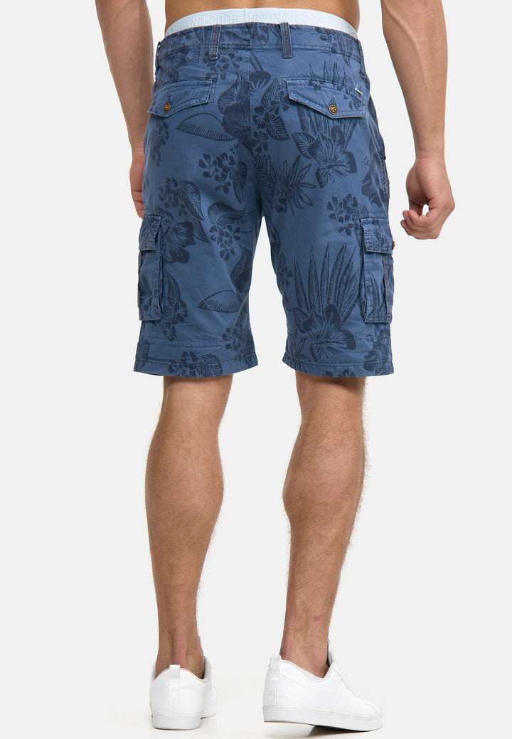 Indicode Herren Albert Cargo Shorts Hawaii mit 6 Taschen aus 100% Baumwolle - INDICODE