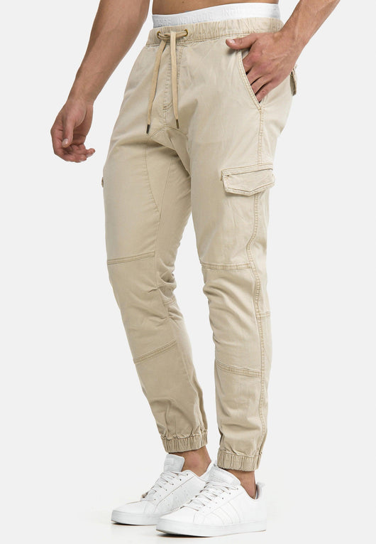 Indicode Men's Levy Cotton 6 Pocket Cargo Trousers