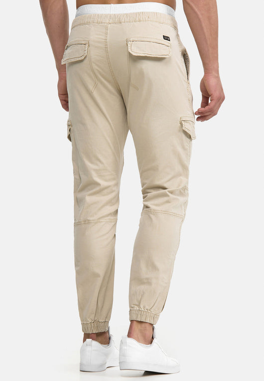 Indicode Men's Levy Cotton 6 Pocket Cargo Trousers