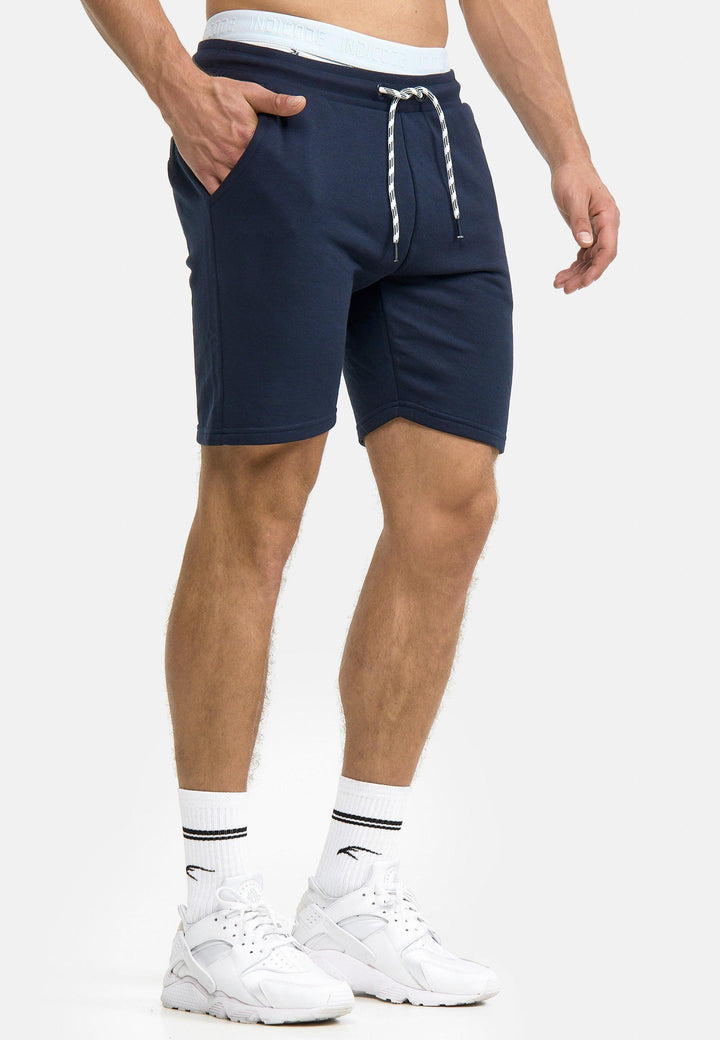 Indicode Herren Yates Sweatshorts mit Kordelzug und 3 Taschen - INDICODE
