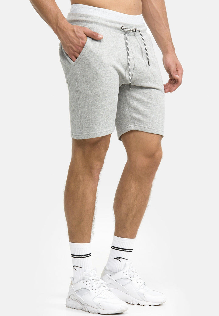 Indicode Herren Yates Sweatshorts mit Kordelzug und 3 Taschen - INDICODE