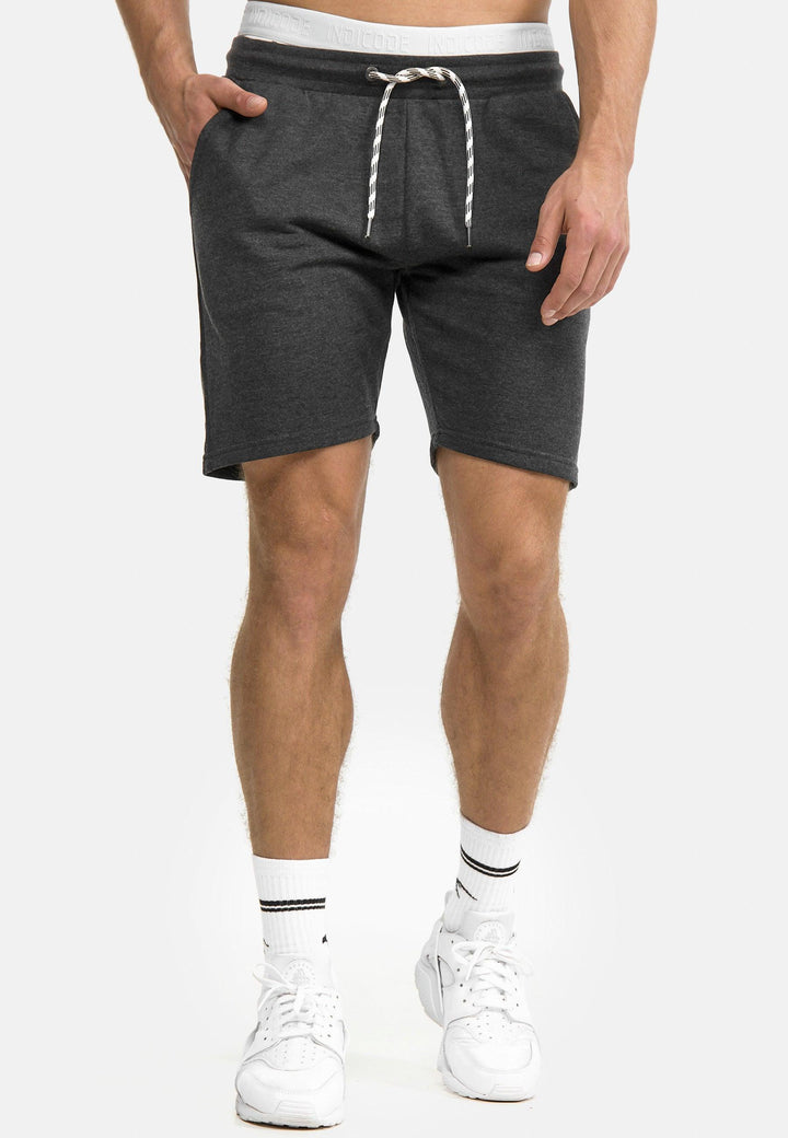 Indicode Herren Yates Sweatshorts mit Kordelzug und 3 Taschen - INDICODE